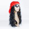 Peluca de Sirenita Cosplay Piratas del Caribe Peluca de Abogado Moana Elsa Anna Peluca de Disfraz de Princesa