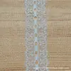Borde de encaje de nailon no elástico de onda bilateral Vestido de novia vestido DIY puño hecho a mano accesorio de decoración de ropa en stock