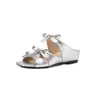 Sandalias de Punta Abierta con Lazo Estilo Nuevo para Uso al Aire Libre, Pantuflas sin Cierre, Zapatos Casuales de Cuña, Tallas 33-43, Zapatos de Exportación de Amazon