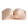 Sujetador Push-Up Invisible, Lencería sin Tirantes, Sujetador de Color Puro con Broche Frontal, Delgado, sin Aros, Popular Top Tubo en Stock