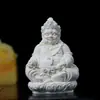 Venda direta da fábrica de escultura de frutas em imitação de marfim do Buda Deus da Riqueza Amarelo, uma peça decorativa para mesas, escritórios e entradas, disponível para atacado