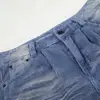 Pantalones de pana blanca desgastada, pantalones largos holgados de pierna ancha, pantalones rectos básicos versátiles casuales de estilo callejero americano para hombre