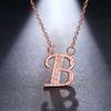 26 letras inglesas viaje romántico de la esposa con el mismo collar de letra clavícula coreana transfronterizo comercio exterior venta caliente