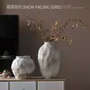 Jarrón Vintage Viento Sedoso Jarra de Cerámica Gruesa Nuevo Estilo Chino Hecho a Mano Decoración de Casa de Huéspedes Estilo Zen Hotel Antiguo Casa de Huéspedes Vestido Suave