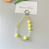 Pingente de Contas de Coroa para Corrente de Celular para Mulheres, Acessório de Capa de Celular de Luxo, Pulseira de Contas, Estilo Curto, Ornamento de Pulso de Nicho