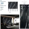 Pared de Fondo de TV de Piedra Sinterizada 1200x2700 Encimera de Piedra Sinterizada Baldosa de Mármol Blanco Veta Continua Piedra Sinterizada al por Mayor