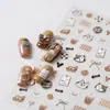Adesivos Fofos Maillard para Unhas de Gatinho Laço Simples Porta-Caneta de Unha para Estudantes Adesivos Guka para Caderno iPad