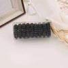 Faixa de cabelo elástica criativa em gradiente japonesa e coreana para mulheres, corda de cabelo simples, anel de cabelo de linha telefônica transparente em cor de doce, embalado