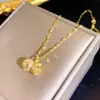 Collar de Zirconia Exquisita Microincrustada Versátil de Lujo Ligero Europeo y Americano para Mujer Cadena de Clavícula Simple de Moda para Celebridades de Internet Accesorios