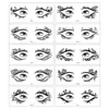 Pegatinas de Ojos de Mariposa para Rostro de Nuevo Producto Transfronterizo Pegatinas Negras para Rostro Fiesta Vacaciones Tatuajes Temporales de Maquillaje