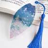 Estilo Chinês estilo antigo folhas nervura da folha marcador de página criativo requintado presente para professores e colegas de classe recompensa material escolar para estudantes