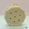Bolsa de Silicone com Furo Estilo Desenho Animado Mini Carteira de Moedas Bolsa de Cosméticos DIY Bolsa para Fones de Ouvido Pingente de Chaveiro Presente
