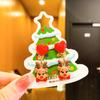 Nuevos clips para orejas de Navidad para niños, lindo diseño de reno y alce, aretes versátiles para niñas sin perforaciones, aretes de dibujos animados.