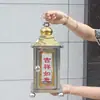 Candelabro de Aleación de Vidrio Templo Sala de Buda Lámpara Colgante Lámpara de Mantequilla Lámpara de Aceite de Cocina para Lámpara Decoración de Sala de Buda Dojo