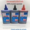 Tinta para caneta de cabeça grande, caneta a óleo para adicionar tinta, refil de tinta para caneta, tinta de marcador preta, refil de líquido para marcador, refil de líquido para marcador