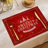 Nuevo Mantel Navideño Estampado Digital Lino Transfronterizo Fiesta de Cumpleaños Europea y Americana Aislante y Antiincrustante Mantel Decorativo de Mesa