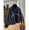 Elegante chaqueta para mujer que te hace lucir más delgada y alta, adecuada para figuras petite, cortavientos casual con cuello alto para otoño 2026, versátil y adelgazante