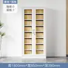 Archivero metálico de doble sección, gabinete para documentos y registros de oficina, gabinete de almacenamiento con cerradura, estantería de acero, gabinete de almacenamiento
