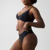 Conjunto de Sutiã Bralette Triângulo Skims Kardashian Mesmo Estilo Sem Aro Ultra Fino Camada Dupla Cor Nude Decote Profundo