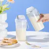 Vaso mezclador sellado de PP de grado alimenticio con escala, vaso portátil para leche de soja y leche, vaso de agua deportivo 300/500 ml