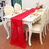 Estilo Europeu e Americano Transfronteiriço Amazon Chiffon 100D Caminho de Mesa Decoração de Casamento Mesa de Assinatura de Luxo