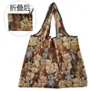 Bolsa de compras ecológica grande Nezha plegable portátil para comestibles fuerte y duradera moda de dibujos animados gran capacidad