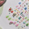 Tomoni Adesivos de Nail Art Fino e Resistente Explosões Papelaria DIY Adesivos de Unhas Infantis Árvore de Natal Adesivos Auxiliares de Nail Art