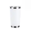 Taza de coche transfronteriza de 20 oz, taza aislada al vacío de doble pared de acero inoxidable 304, cubo de hielo portátil para coche al aire libre, venta al por mayor