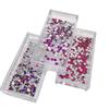 Acessórios para Nail Art Caixa de Flores Secas com 6 Compartimentos, Pode Ser Usada para Guardar Flores Secas, Strass para Nail Art, Caixa de Armazenamento Transparente para Estilos Mistos de Unhas