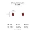 Pendientes de Diamante y Perla Estilo Retro de Hong Kong para Mujer Pendientes de Lazo Amoroso Burdeos Joyería de Oreja Nueva de Moda Venta al por Mayor