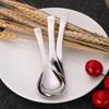 Cuchara de comida pública, cuchara de acero inoxidable 304, cuchara para niños coreanos, cuchara, cuchara de regalo, vajilla 316 con patrón
