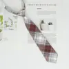 Camisa de corbata pequeña para mujer Jk Estilo universitario Suave Una cuchilla Ins japonés Chica Versátil Cuadros Sin golpe Uniforme estudiantil