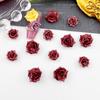 Nova cor macaron tie-tingido espinhos rosa nail art acessórios vaga-lume tamanho luminoso misturado guofeng acessórios