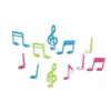 Decoraciones Personalizadas de Fábrica para Fiestas de Halloween Accesorios de Pared para Bares KTV Notas Musicales de Navidad Imanes Luminosos para Refrigerador