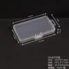 Caja Plana Transparente de Plástico PP Transfronteriza Caja de Almacenamiento de Escritorio Accesorios para Pesca Herramientas Caja de Empaque para Manicura Cosméticos Joyería