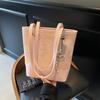Bolsa de ombro feminina estilo coreano, moderna, de axila, nova, vintage, de nicho, bolsa geral, grande capacidade, bolsa de mão