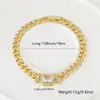 Distrito de Lu moda europeia e americana pulseira de zircônia banhada a ouro joias com zircônia microincrustada feminino Joker atacado vendas diretas da fábrica