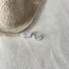 Aretes de aro liso con textura de concha estilo coreano para mujer, aretes sencillos y versátiles dorados y plateados, nuevos aretes de alta gama 2024