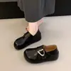 Mocasines para mujer, sin cordones, otoño, punta partida falsa, cómodos, versátiles, zapatos pequeños de piel, zapatos de vestir, dos suelas, tacón oculto, para usar con calcetines gruesos, 2026