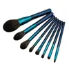 Precio con Descuento Huayang Set de 12 Pinceles de Maquillaje Celebridad de Internet 8 Pinceles Pequeños de Uva Índigo Azul Perlado
