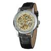 GANADOR GANADOR Reloj Mecánico Automático Calado 154 Reloj de Cinturón para Hombre de Negocios Reloj Tourbillon