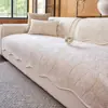 Cojín de Sofá Estilo Minimalista Color Sólido 2026 Nuevo Irregular Chenilla Antideslizante Cubierta para Sofá Esterilla Anti-Arañazos de Gato Venta al por Mayor