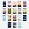 18 Cartões Inspiradores com Cenários Naturais, Apresentando Cenas de Lavanda, Montanha e Mar, Texto Acolhedor e Cartões Decorativos de Cura Diária