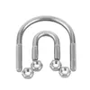 Perno en U de acero inoxidable 304 con tuerca de tornillo, juego de hebilla fija en forma de U, aro para tubo de equitación M6M8M10M12