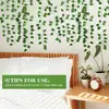 Amazon Transfronterizo Popular Mimbre Imitación Hiedra Artificial Hojas Falsas Flor de Plástico Planta Decoración Colgante Venta al por Mayor
