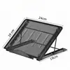 Suporte Plano de Malha de Metal para Desktop com Ajuste de Múltiplas Marchas Suporte para Leitura Altura Ajustável Suporte para Leitura de Livros Estudo Escritório