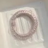 Elástico de Cabelo Imitação de Seda Coreano, Cor Sólida, Elástico de Cabelo Fashion para Rabo de Cavalo Alto, Design de Nicho, Acessório de Cabelo Simples de Borracha