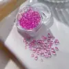 Accesorios para Uñas, Cuentas de Cristal Transparente Hielo, Pedrería Apilada, Cuentas de Sirena, Tamaños Mixtos Coloridos, Decoraciones para Uñas al por Mayor