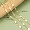 Corrente Geométricas Simples Europeia e Americana Estilo Ins Transfronteiriço Galvanizada Ouro Real 18K Corrente Solta para DIY Colar Pulseira Venda Direta da Fábrica
