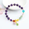 Pulsera de Amatista Natural de Guan Yu Pulsera con Borla de Cintura Pequeña Joyería de Piedras Preciosas para Mujer Transmisión en Vivo Dropshipping S2050907